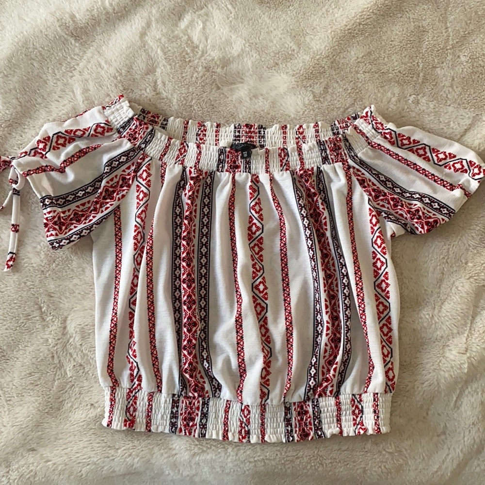 Off the shoulder crop top